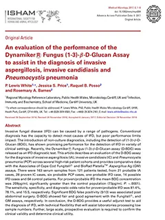 تقييم أداء اختبار Dynamiker للكشف عن (1-3)-β-D-جلوكان الفطري للمساعدة في تشخيص داء الرشاشيات الغازي وداء المبيضات الغازي والالتهاب الرئوي بالمتكيسة الرئوية