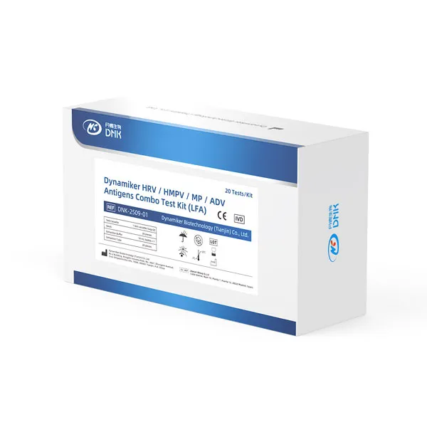 Dynamiker طقم اختبار المستضدات المركّب (كومبو) لـ HRV/HMPV/MP/ADV (LFA)