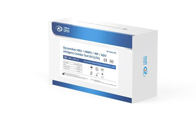 Dynamiker طقم اختبار المستضدات المركّب (كومبو) لـ HRV/HMPV/MP/ADV (LFA)
